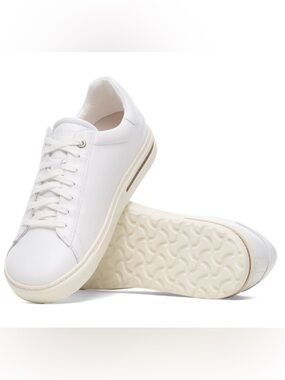 Birkenstock Bend White Leather lace up Sneakers SIZE 42 N unisex